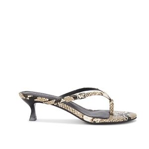 The Tayla Heel Sandal in Snake - Nakedvice